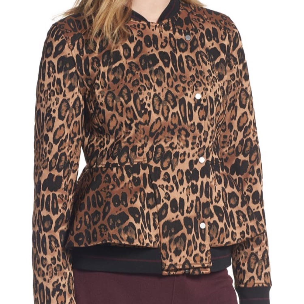 Leopard Bomber Jacket - Picture 6 of 7